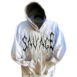 Savage Gray Hoodie for Junior Men